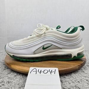 Nike Mens 11.5 Air Max 97 White Pine Green Athletic Casual Sneaker DH0271-100